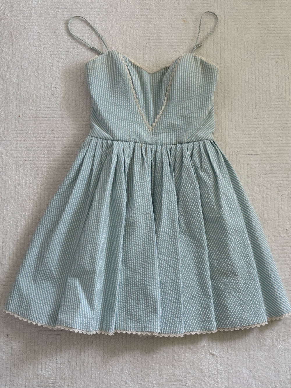 Vintage Betsey Johnson Seersucker Mini Dress